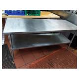 SS TABLE 72" X 30" X 34" TALL