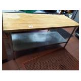 BOOS BLOCK TOP SS TABLE 72" X 30" X 36" TALL