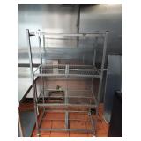 ORIGAMI FOLDING RACKS ON WHEELS 38" X 20" X 62"