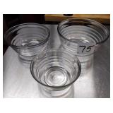 BAKED BY FIRE KING GLASS BOWLS