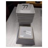 LOT 8 THRESHOLD SQUARE BOWLS 5-3/4"