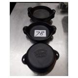 LOT 9 LODGE CAST IRONS