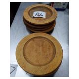 LOT 8 WOOD BOWL COASTERS