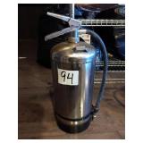 CHROME FIRE EXTINGUISHER