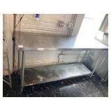 72" X 24" SS TABLE