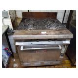 VULCAN 4 BURNER STOVE WITH OVEN