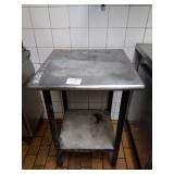 24" X 24" SS TABLE