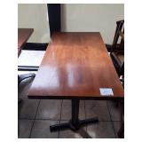 24" X 42" WOOD TOP TABLES