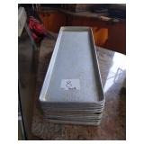 LOT 16 ALUMINUM TRAYS 9" X 26"