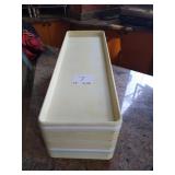 LOT 15 PLASTIC TRAYS 9" X 26"