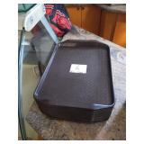 LOT 15 PLASTIC TRAYS 17" X 12"