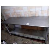 72" X 24" SS TABLE
