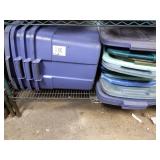 LOT ASSORTED BINS & LIDS