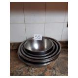 LOT 9 ASSORTED SS BOWLS