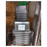 LOT 20 SS PANS 7" X 4" X 4"