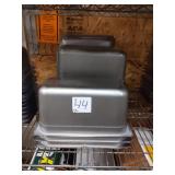LOT 17 SS PANS 13" X 7" X 6" DEEP