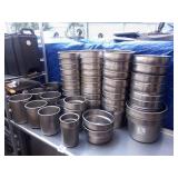 LOT 50 SS ROUND INSERTS ASSORTED SIZES