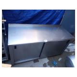 SS SLIDING DOOR CABINET 60" X 24" X 31" TALL