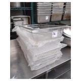 NEW RUBBERMAID FULL SIZE PLASTIC BINS 4" DEEP