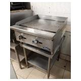 ATOSA 2 FT GAS FLAT GRILL WITH STAND