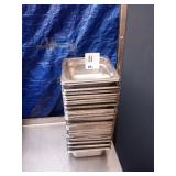 LOT 27 SIXTH SIZE SS PANS 2" DEEP