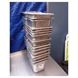 LOT 29 SIXTH SIZE SS PANS 6" DEEP