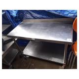 48" X 24" SS TABLE ON WHEELS