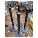 BLACK STANCHIONS