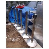 CHROME STANCHIONS