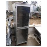 SPLIT DOOR PAN RACK CABINET ON WHEELS