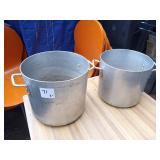 ASSORTED SIZE ALUMINUM POTS