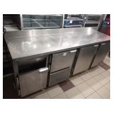 90" SELF CONTAINED WORKTOP LOWBOY & TRASH STATION