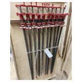 LOT 10 ASSORTED CLAMPS