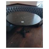 42" ROUND WOOD TOP TABLE WITH METAL BASE