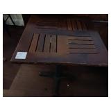 WOOD TOP TABLES SPIDER BASE 34" X 24"