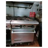 AMERICAN RANGE 4 BURNER GAS STOVE WITH OVEN