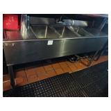 3 COMP BAR SINK 60" X 19"