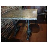 29" X 23" TABLE OLD FASHIONED DOUBLE BASE
