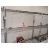 METRO RACKS 72" X 24" SHELVES - NO CONTENTS
