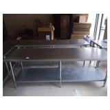 96" X 30" SS TABLE
