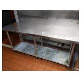 72" X 24" SS TABLE