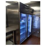 SELF CONTAINED 2 GLASS DOOR REFRIGERATOR