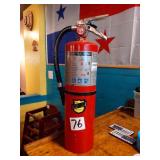 RED FIRE EXTINGUISHER