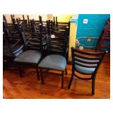 METAL FRAME CHAIRS CUSHIONED SEAT
