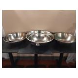 LARGE ASSORTED SS BOWLS
