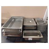 LOT 30 ASSORTED SS PANS