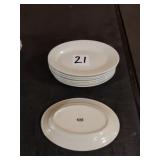 LOT 8 CAC 9" OVAL PLATES
