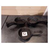 CAST IRON FRY PANS 6"