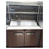 4 FT SELF CONTAINED SANDWICH PREP WITH OVERSHELF