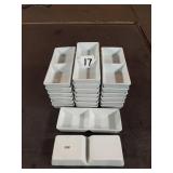 LOT 21 CAC 2 COMP DISHES 10" X 4"